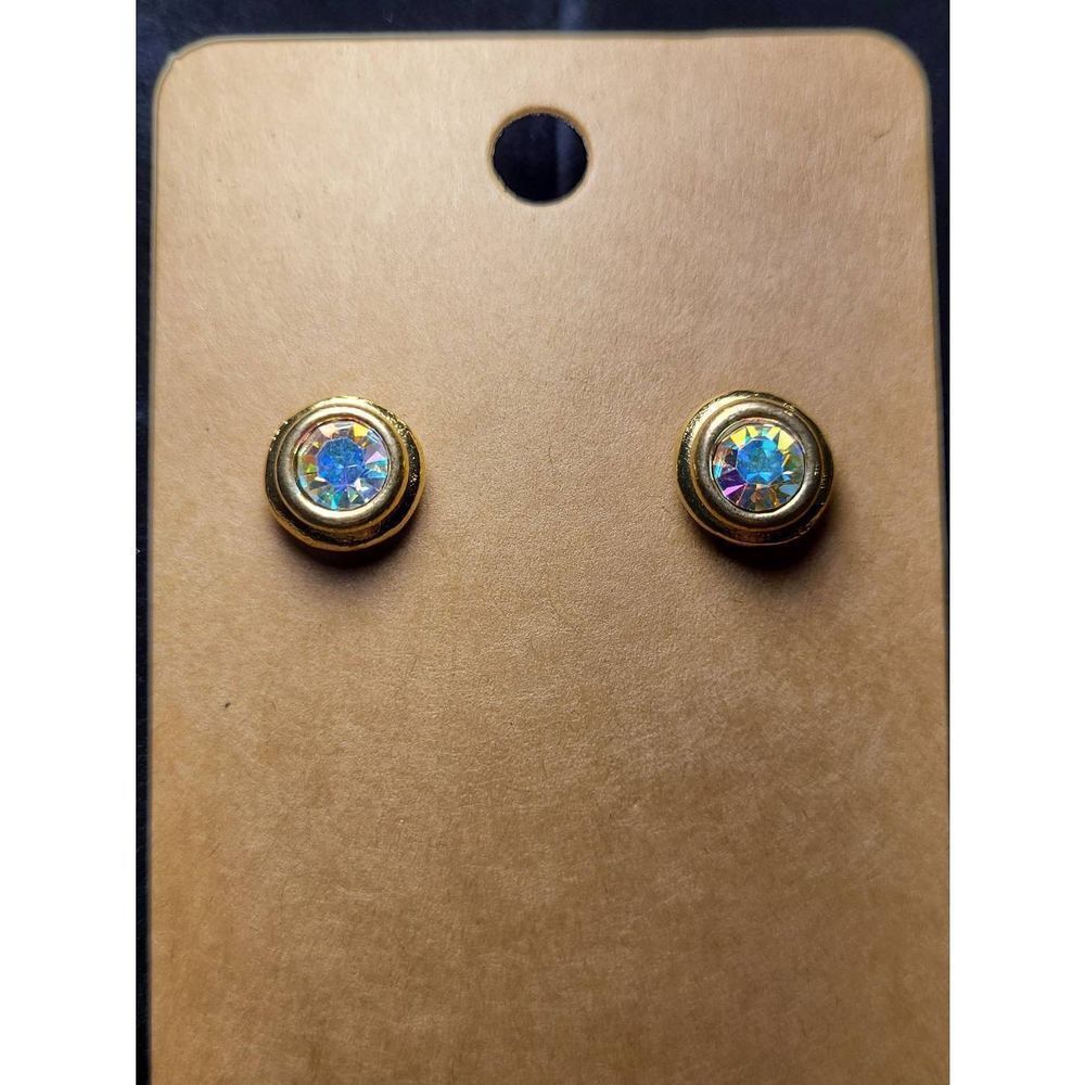 (3 for $15) JoMa Goldtone Earrings with Austrarilian Crystals- NWT